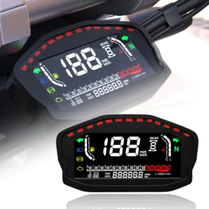 Digital LED LCD motorcycle speedometer