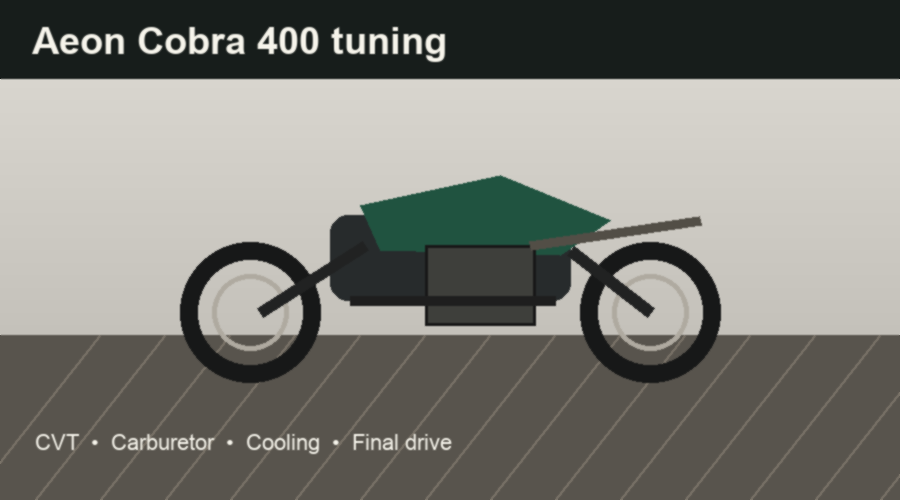 Aeon Cobra 400 tuning
