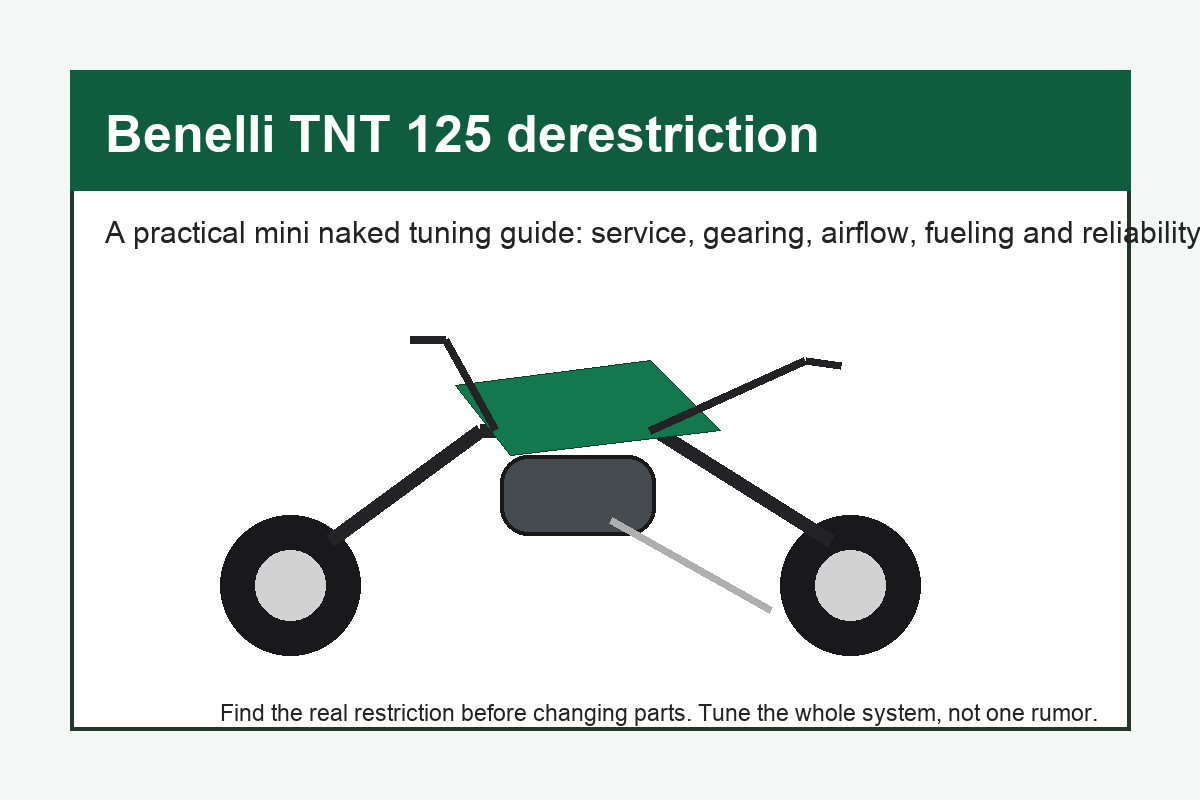 Benelli TNT 125 derestriction Benelli TNT 125 derestriction