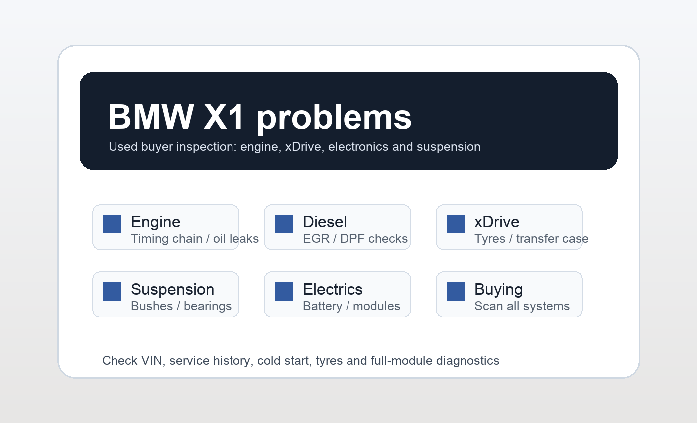 BMW X1 problems BMW X1 problems
