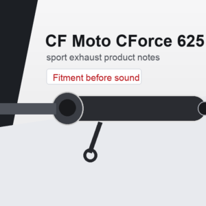 CF Moto CForce 625 exhaust