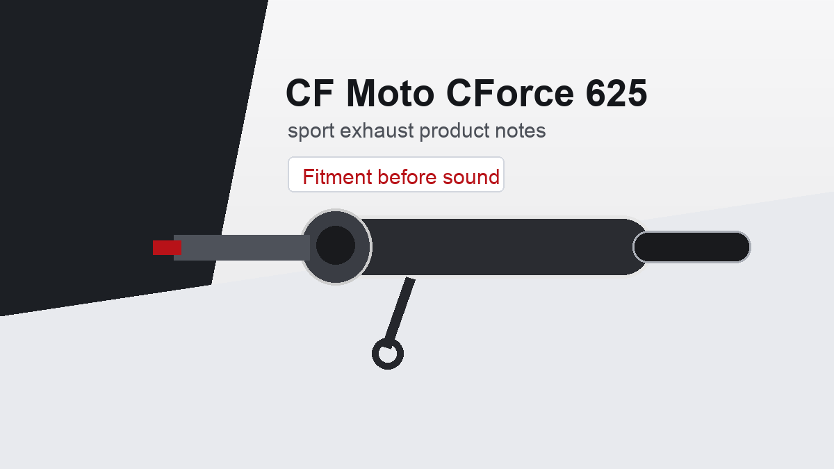 CF Moto CForce 625 exhaust CF Moto CForce 625 exhaust