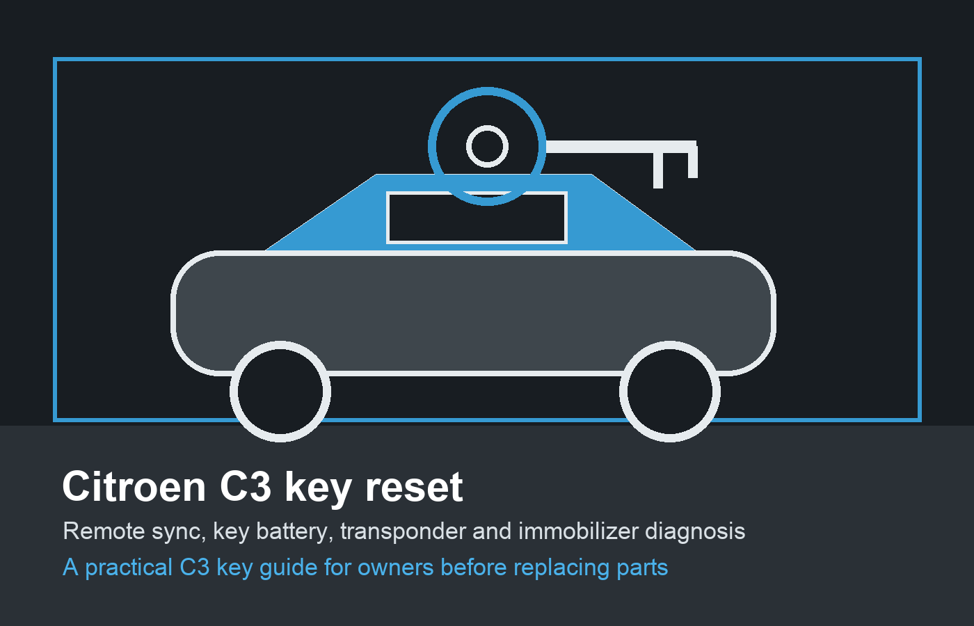 Citroen C3 key reset