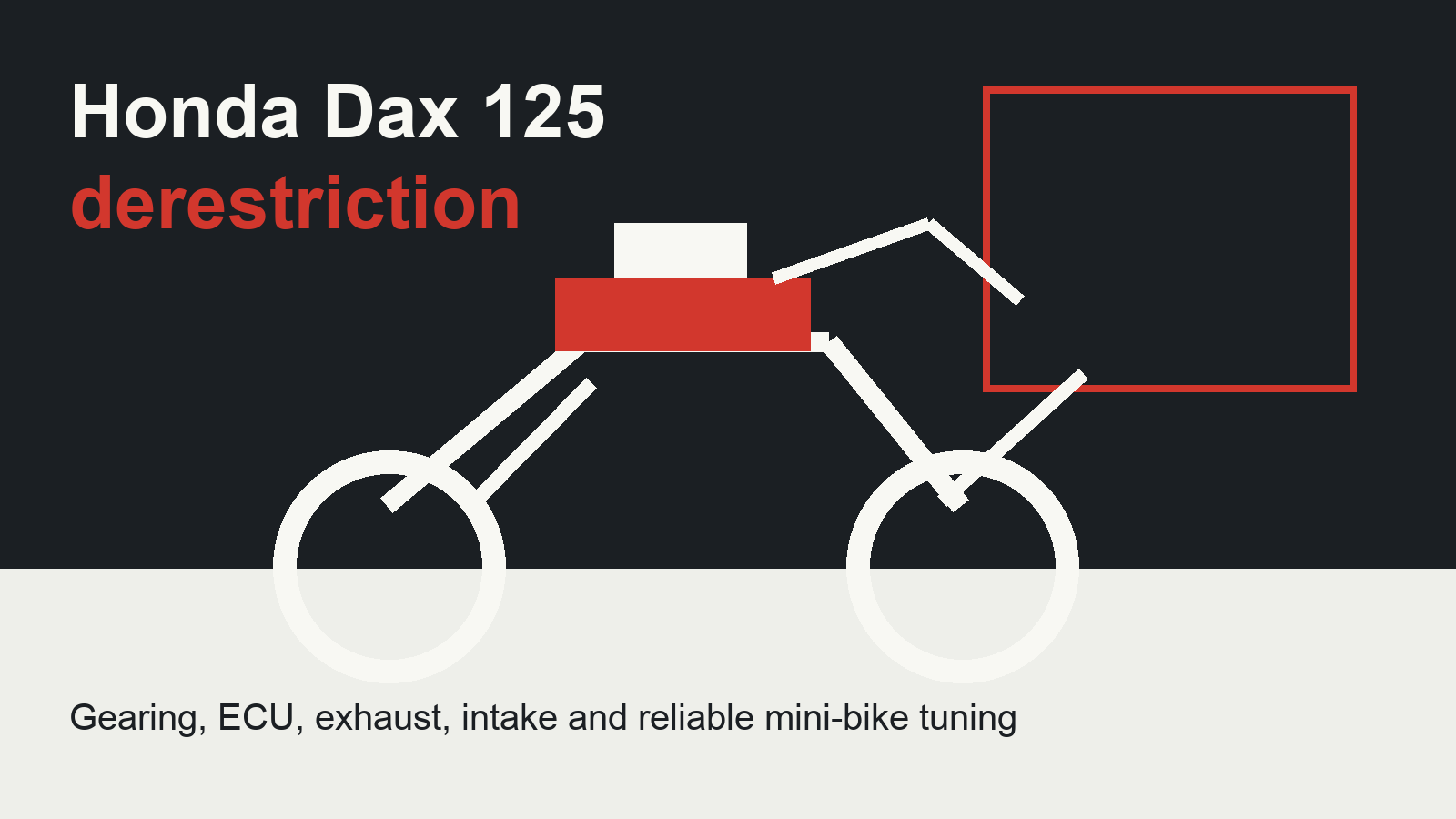 Honda Dax 125 derestriction