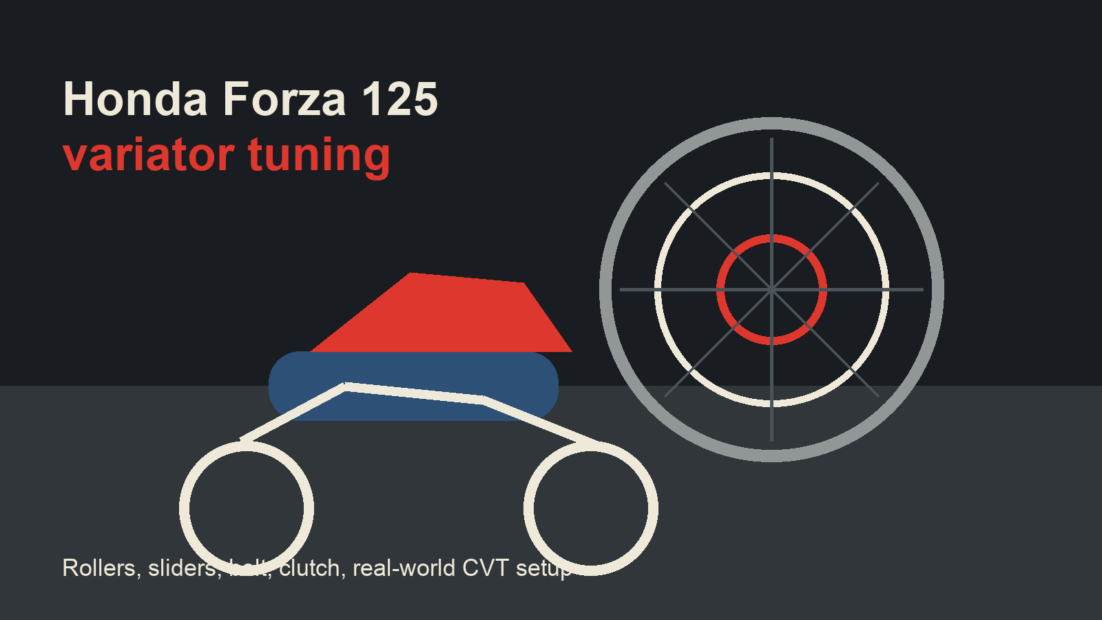 Honda Forza 125 variator tuning