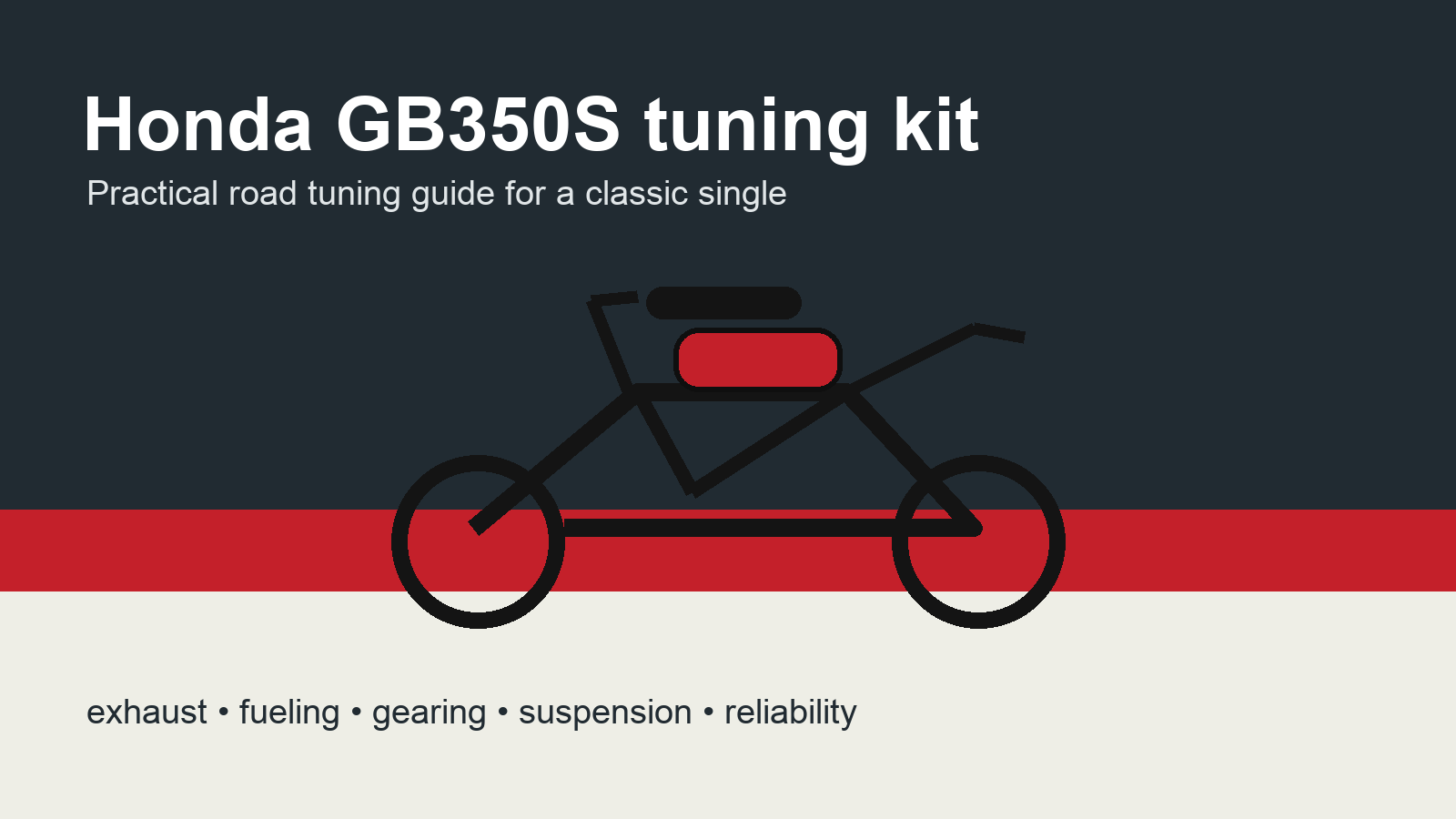 Honda GB350S tuning kit