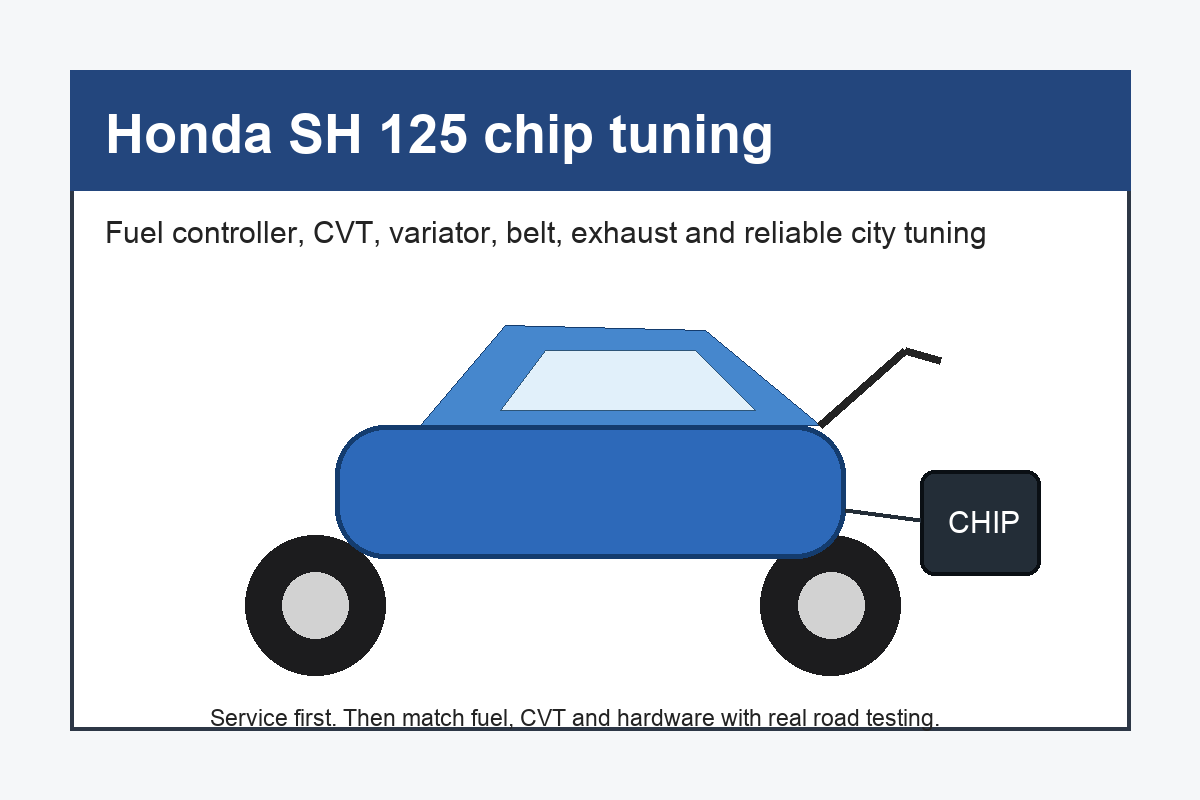 Honda SH 125 chip tuning Honda SH 125 chip tuning