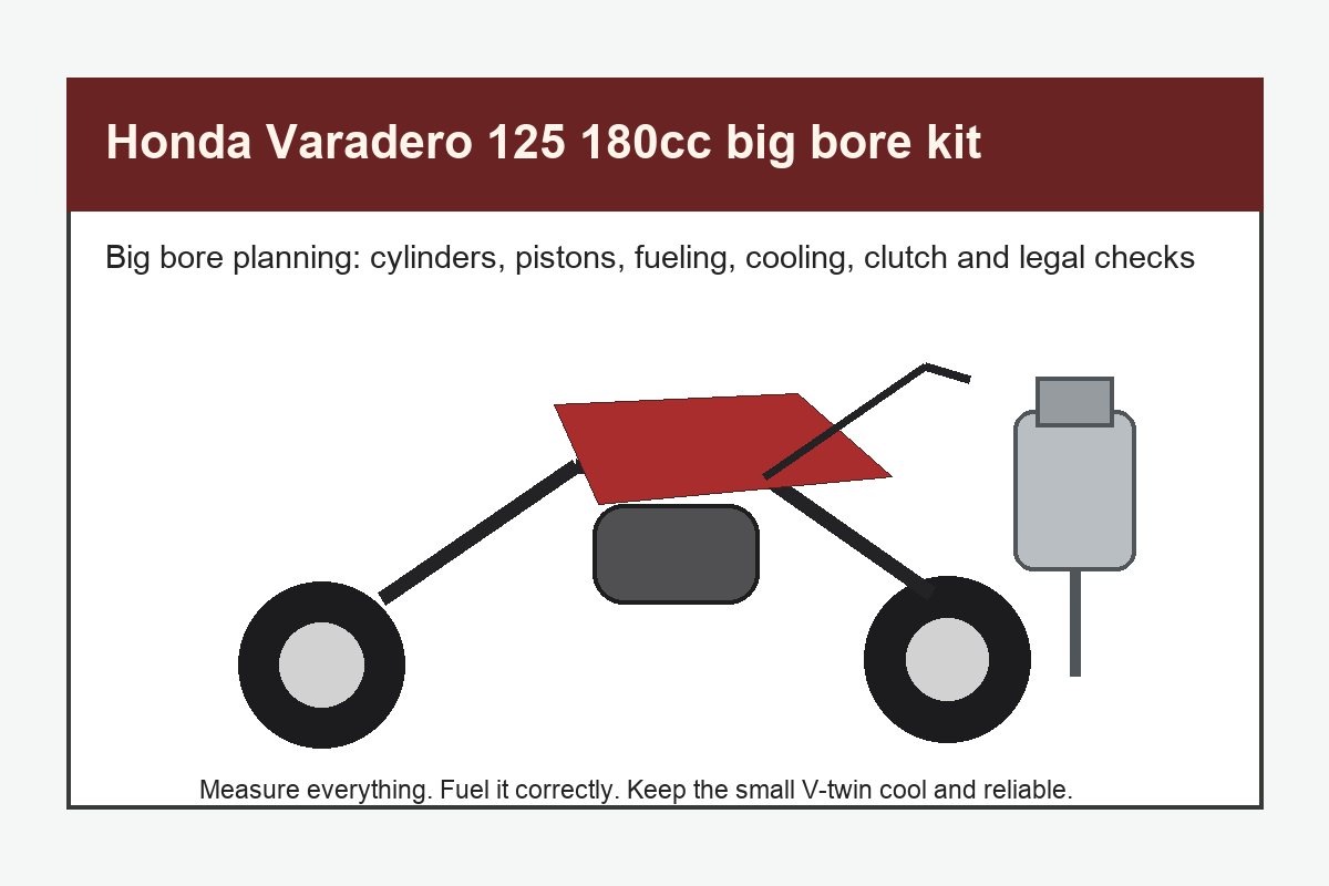 Honda Varadero 125 180cc big bore kit Honda Varadero 125 180cc big bore kit