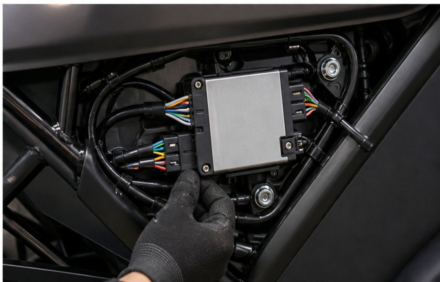 Horwin CR6 Pro derestriction controller module check Horwin CR6 Pro controller connector and tuning module check