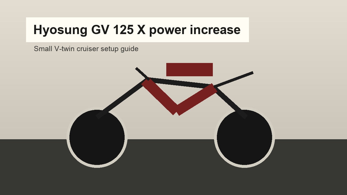 Hyosung GV 125 X power increase