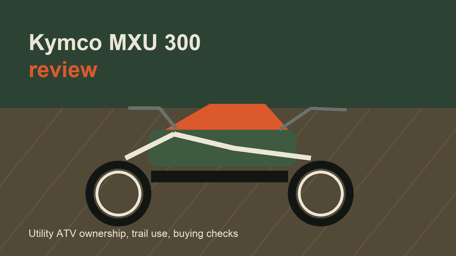 Kymco MXU 300 review