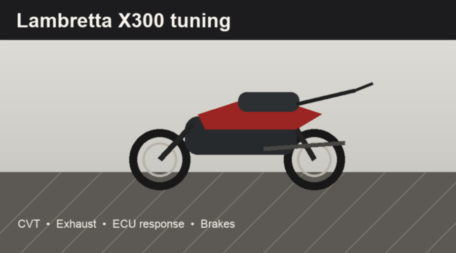 Lambretta X300 tuning