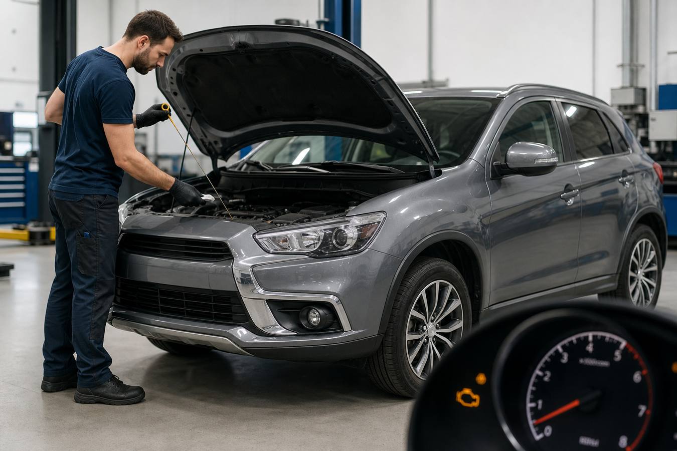 Mitsubishi ASX check engine oil level reset Mitsubishi ASX check engine oil level reset