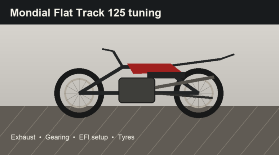 Mondial Flat Track 125 tuning