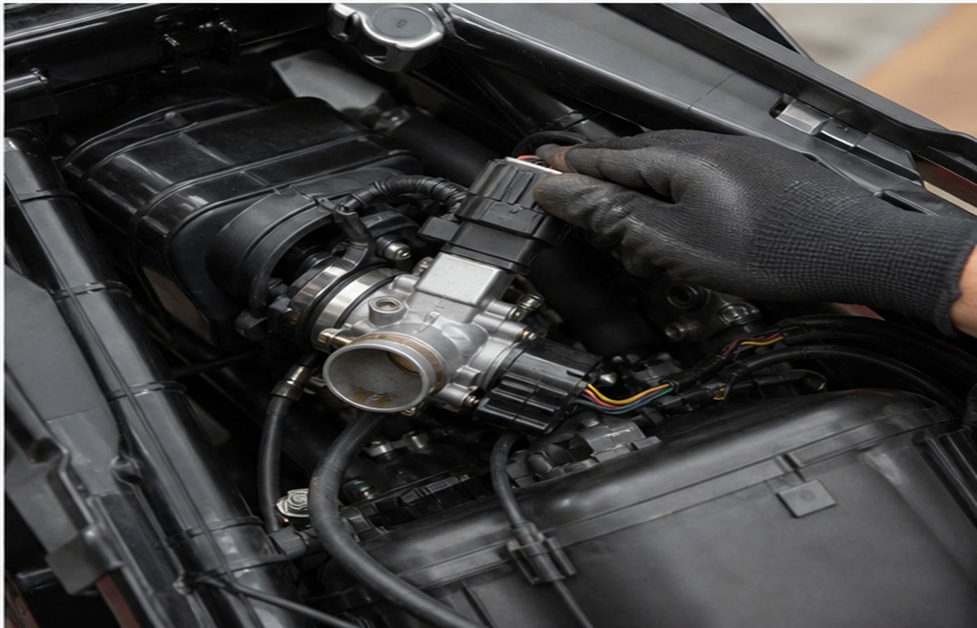 Mondial SMX 125 EFI throttle body ECU connector and airbox check