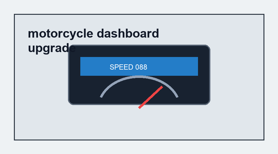 Motorcycle Dashboard Upgrade Guide: Speedometer, Sensors and Wiring