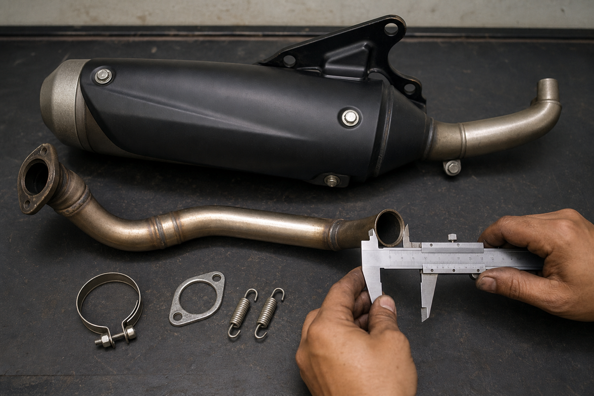 Ntorq exhaust price diameter and mounting checks