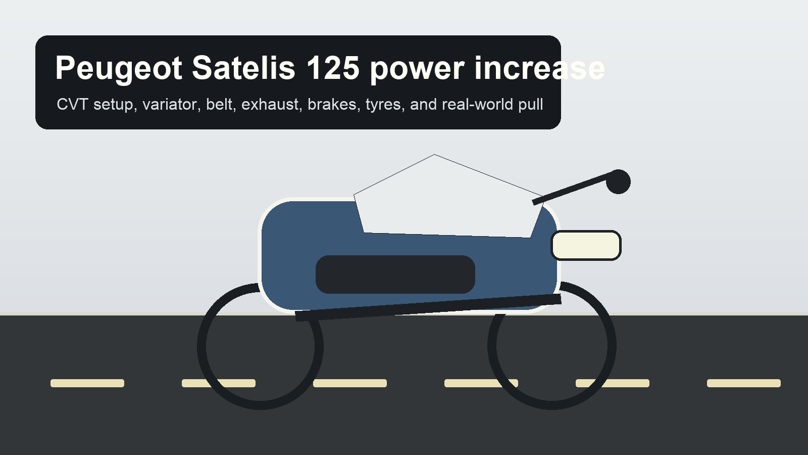 Peugeot Satelis 125 power increase