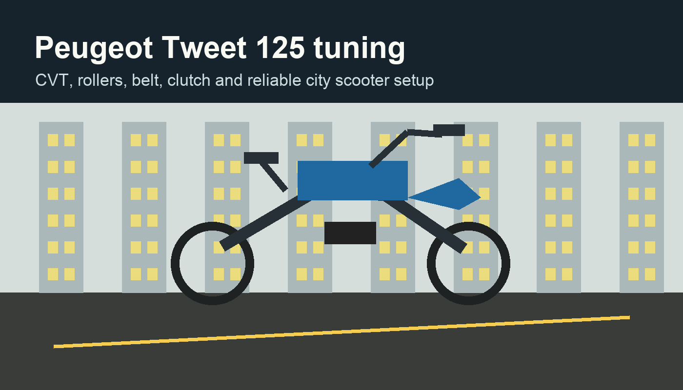 Peugeot Tweet 125 tuning