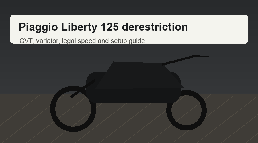 Piaggio Liberty 125 derestriction