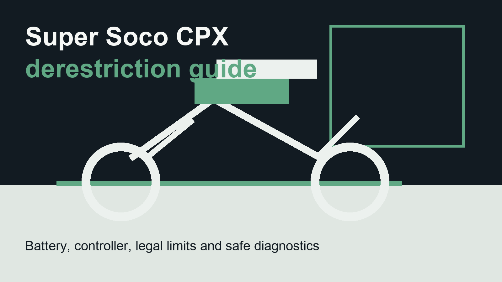 Super Soco CPX derestriction
