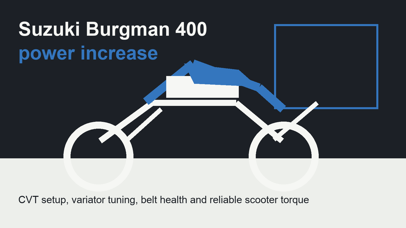 Suzuki Burgman 400 power increase