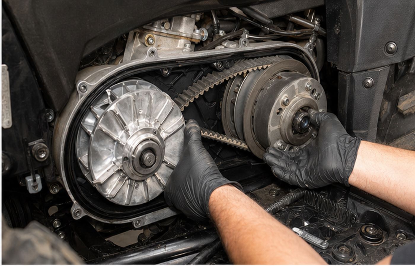 TGB Blade 1000 derestriction CVT check TGB Blade 1000 CVT belt and clutch check before derestriction