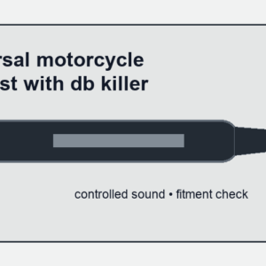 universal motorcycle exhaust with db killer