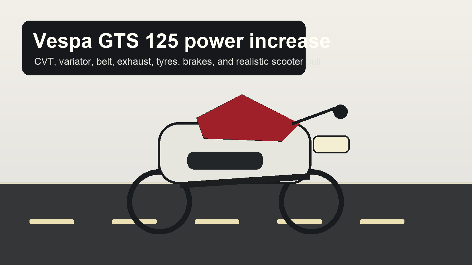 Vespa GTS 125 power increase