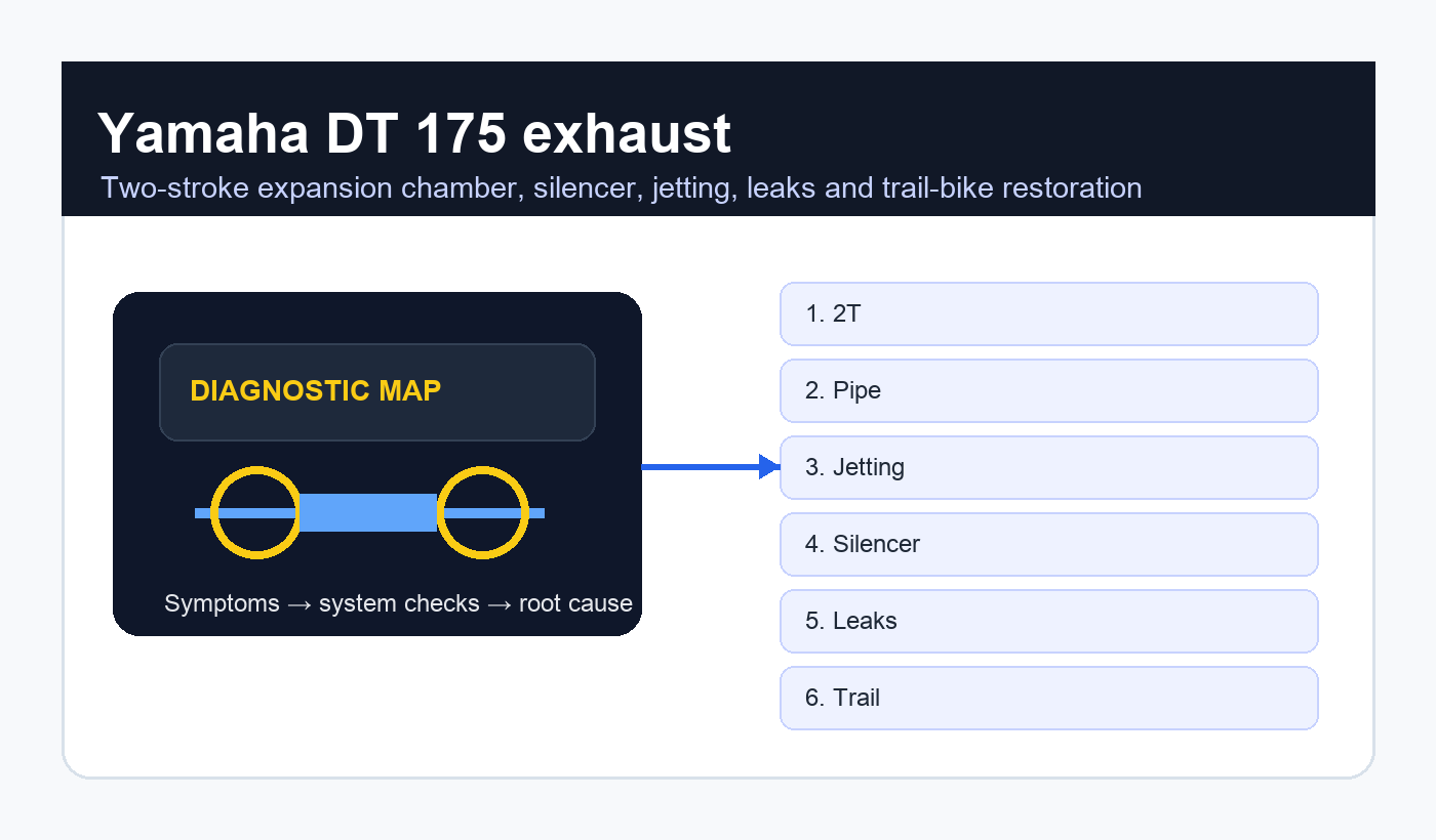 Yamaha DT 175 exhaust