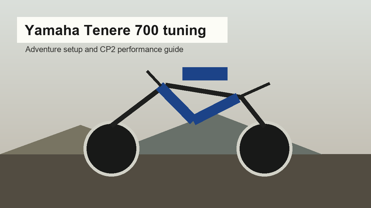 Yamaha Tenere 700 tuning