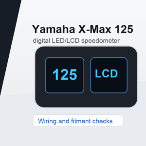 Yamaha X-Max 125 digital speedometer