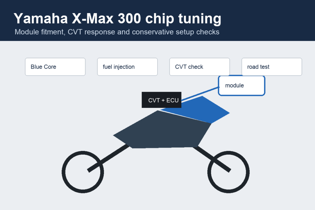 Yamaha X-Max 300 chip tuning
